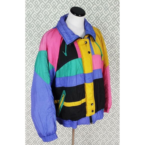 Vtg Dani Colby Windbreaker Bomber Skii Jacket - Picture 2 of 9